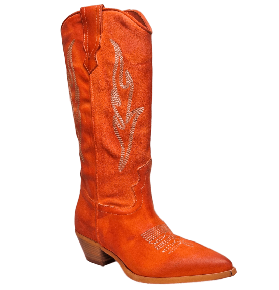 Orange deals cowgirl boots